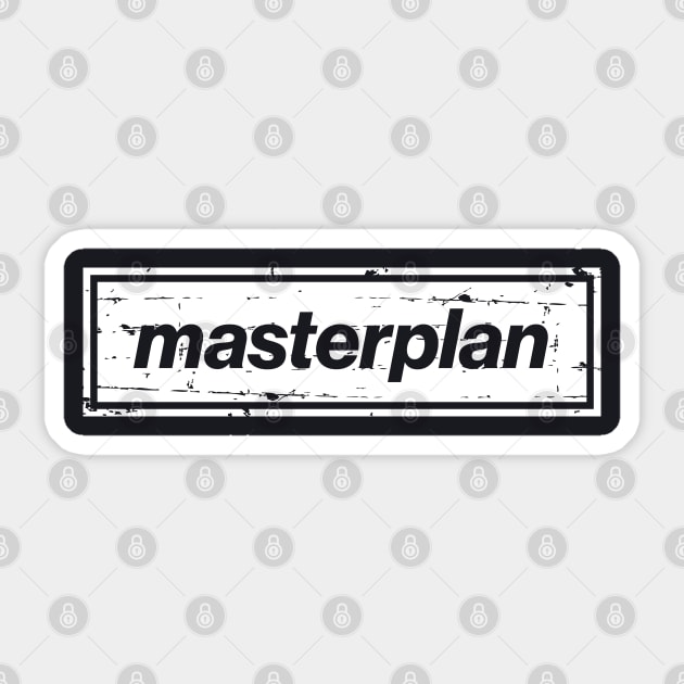 Masterplan - The Mancunian Indie Anthem White Sticker by Butter Creative